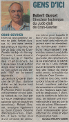Article paru dans le dauphiné libéré du 15 juin 2015